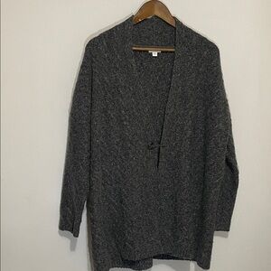 J. Jill Alpaca blend Charcoal Gray Women's Cardigan Sz Large